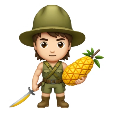 mango pixelar rambo styile sticker