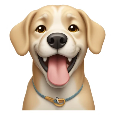 Dog saying good morning  sticker