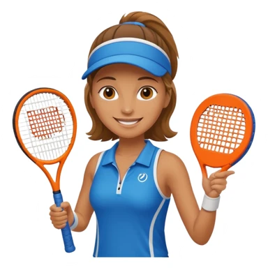 women after padel sticker