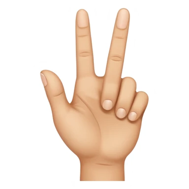 I want an emoji that looks like these👌🏻🤏🏻but i want that the the middle vinger touches the tumb and the other vingers dont. Can you do the Oke sign but than with de middle vinger sticker