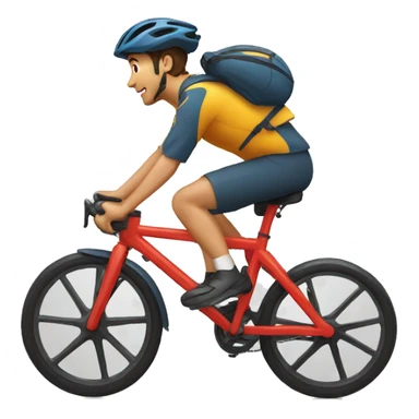 TEBOUNE sur un vélo  sticker