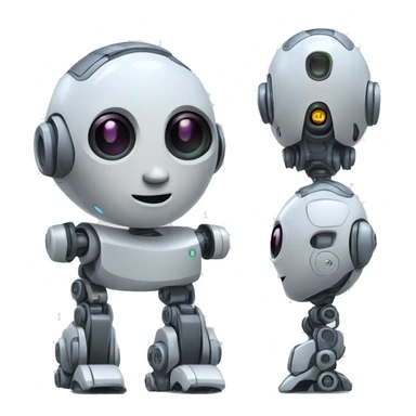 ai robot explanation  sticker