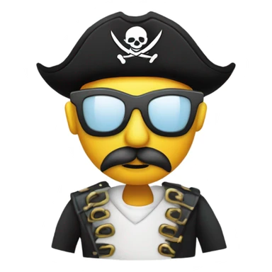 un pirate informatique sticker