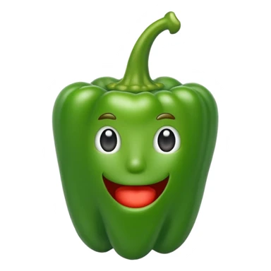 green pepper sticker
