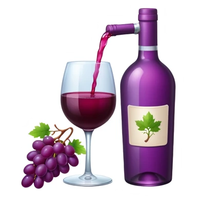 Grapes Drink with alochol bottle sticker