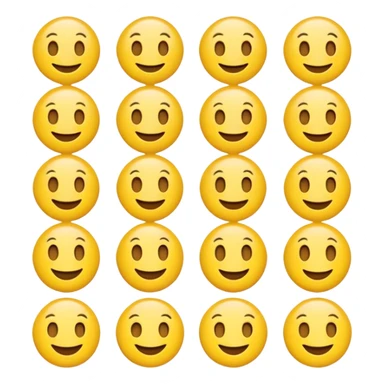 multiple smiling emojis in a 3x3 grid sticker