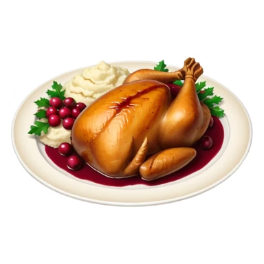 festive dinner plate sticker