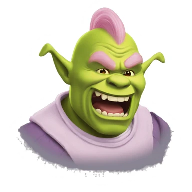 Shrek as majin boo sticker