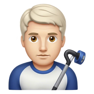 Crush me…man who plays curling sticker