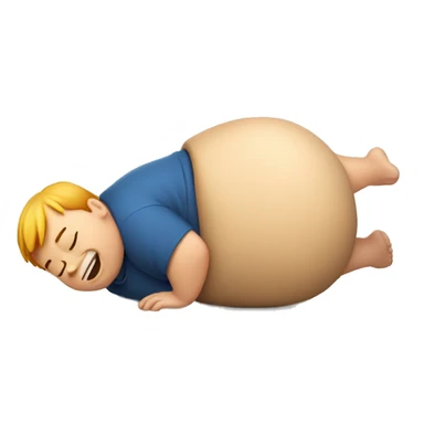 fat boy rolling to kitchen sticker