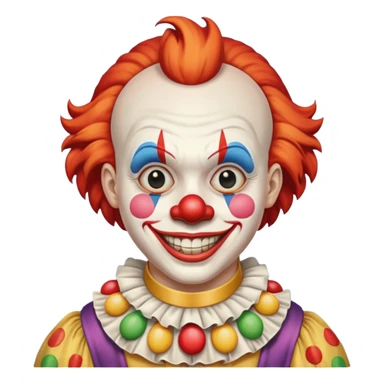 it clown icon neckless  sticker