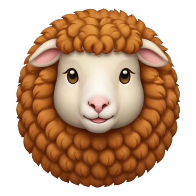 female sheep with gir hair sticker