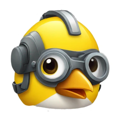 Pollito, con casco de ingeniero  sticker