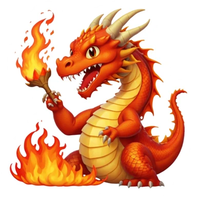  A dragon eating a person sticker