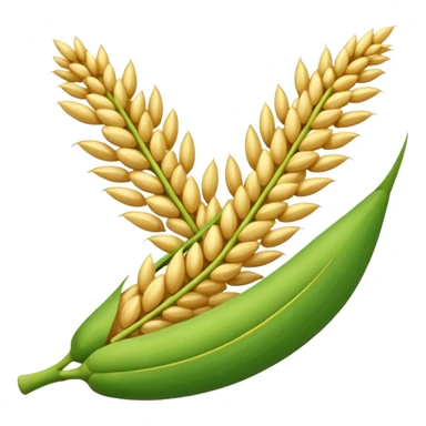 espiga de arroz e mundo sticker