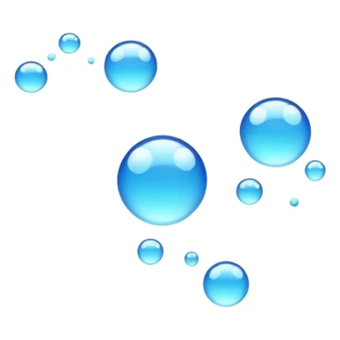 trail of bubles no faces sticker