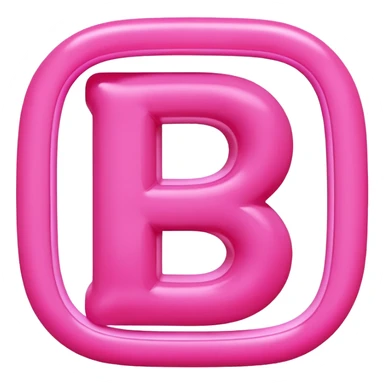 mix color pinks 3d letter p sticker