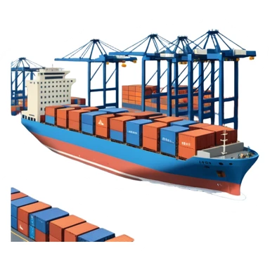 Container terminal. sticker
