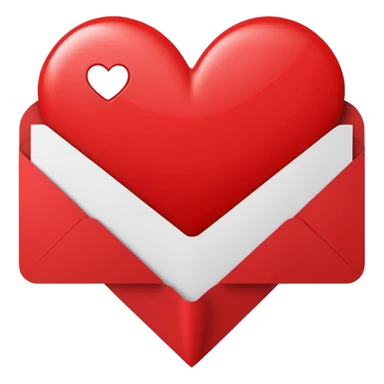 red greeting card sticker