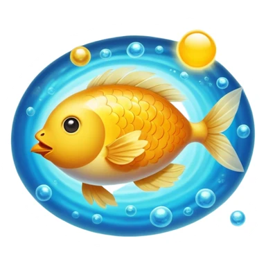 Chicken, luminous egg yolk, and bright fish floating around an ethereal open eye, whose pupil emits a golden ray toward the skin and surrounding cells. As the ray touches the body surface, layers of skin renew with warm light, revealing clarity, expanded vision, and an aura of renewal. sticker