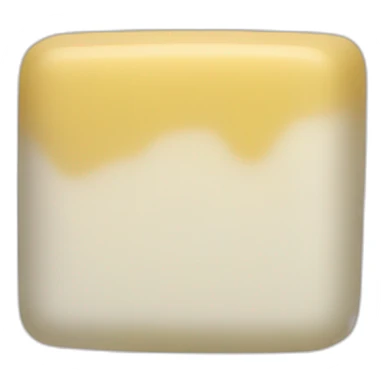 a bar of soap with skim on top sticker