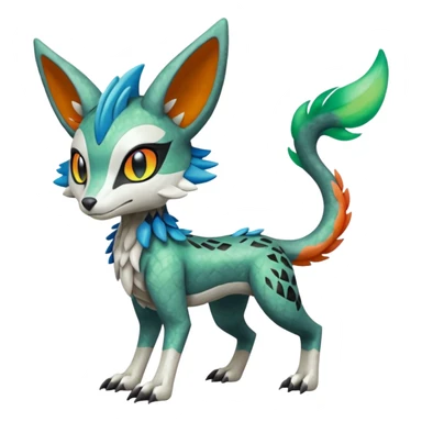 Meloetta-Vernid-Trico-Sergal-Protogen-Primagen-Pokémon-Fakémon-creature sticker