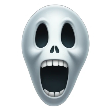 Ghost face scream sticker