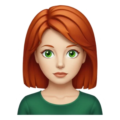 Lee Purcell with red medium hair sticker