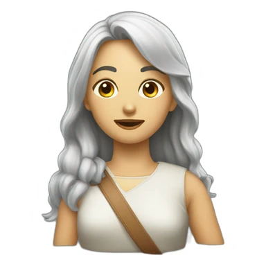 маг девушка в круглых очках sticker