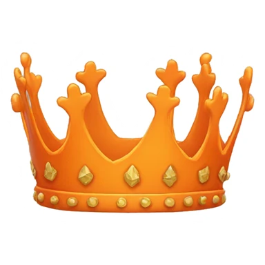 orange crown (only the crown) sticker