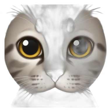 A cat with very big eyes sticker