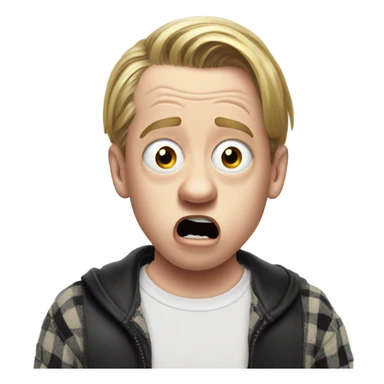 Macaulay Culkin shocked sticker