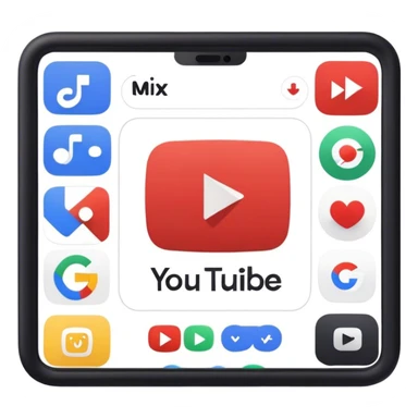 YouTube mix with Google Google mix with TikTok sticker