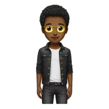 Give a emoji of stylish boy sticker