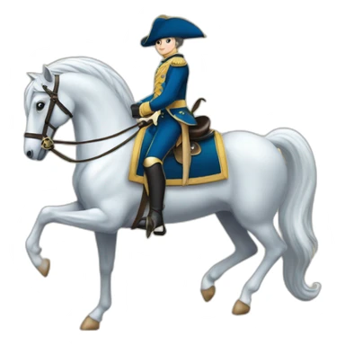 Dauphin sur cheval sticker