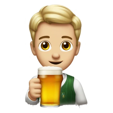 Lad with a pint of carlsberg sticker