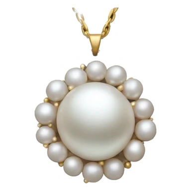 pearl necklace sticker