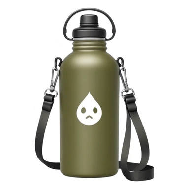 hiking water bottle canteen with strap sticker