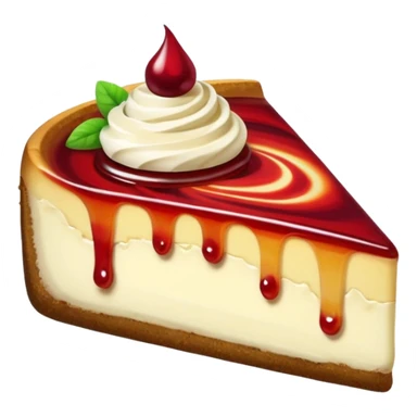 cheesecake with forest jam in it sticker