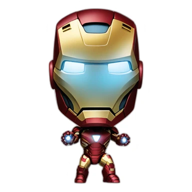 Iron man with shild sticker