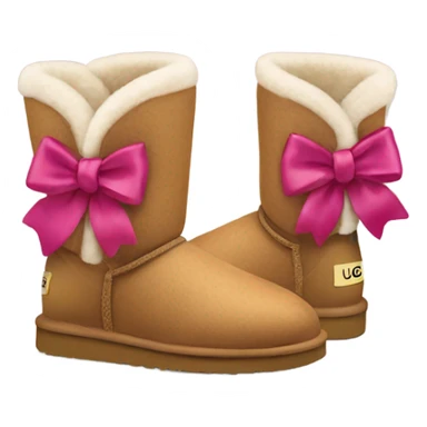 ugg boots with bows sticker