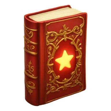 red magical book sticker