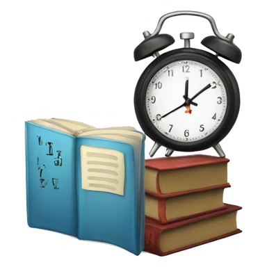 timer and book sticker