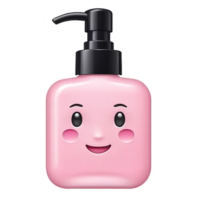 Aesthetic skincare light pink sticker