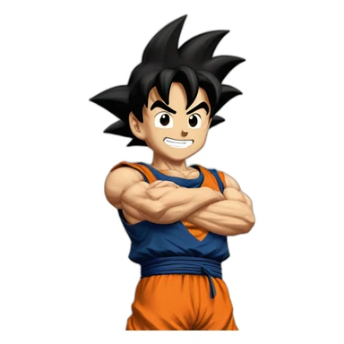 does goku clean nuts? sticker