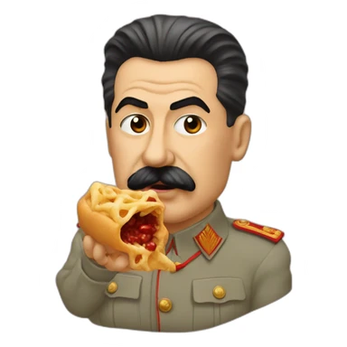 Stalin eating glizzys sticker