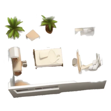 a top down shot of an airbnb appartement sticker