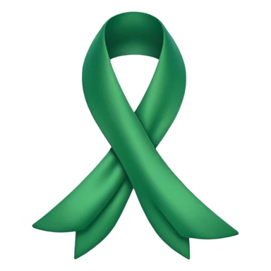 green cancer ribbon sticker
