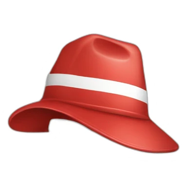 MAGA hat with circle and diagonal line sticker