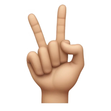 Thumb and index finger coming together to make a circle with three fingers up behind spread sticker